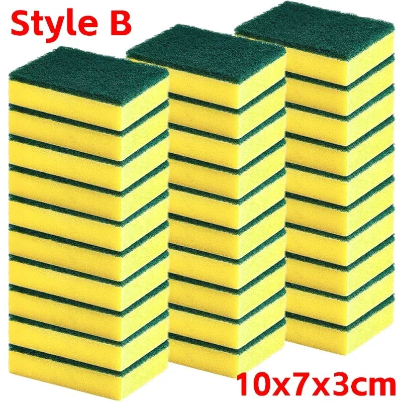 Highly absorbent double-sided sponge magic cleaning pot rust sponge cleaning brush kitchen cleaning tool