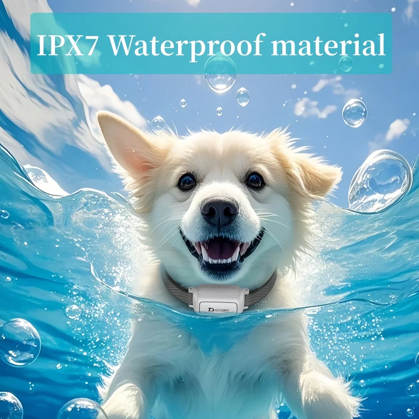 Electric Dog Training Collar Waterproof Dog Bark Collar Pet With Remote Control Rechargeable Anti Barking Device All Size Dogs